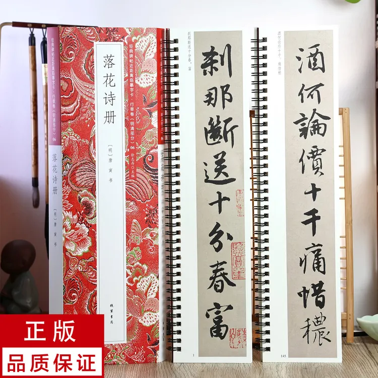 唐寅行书落花诗册 静文轩近距离临摹字帖