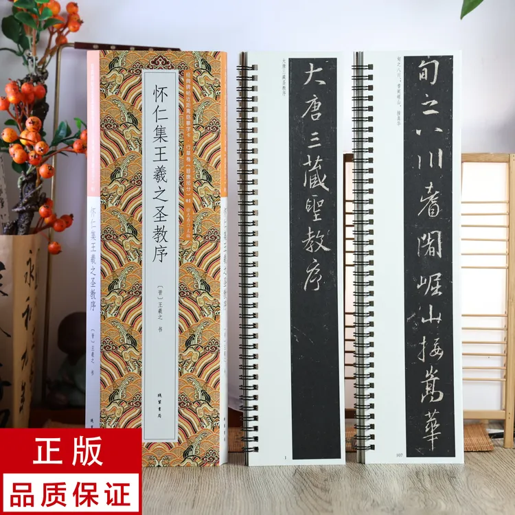 怀仁集王羲之圣教序2册行书 静文轩近距离临摹字帖