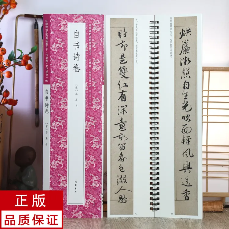 蔡襄行书自书诗卷 静文轩近距离临摹字帖