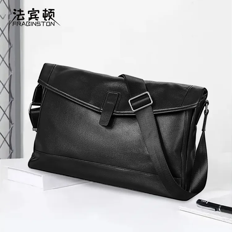 真皮男士包大容量单肩包男款斜挎包商务休闲包时尚背包通勤邮差包