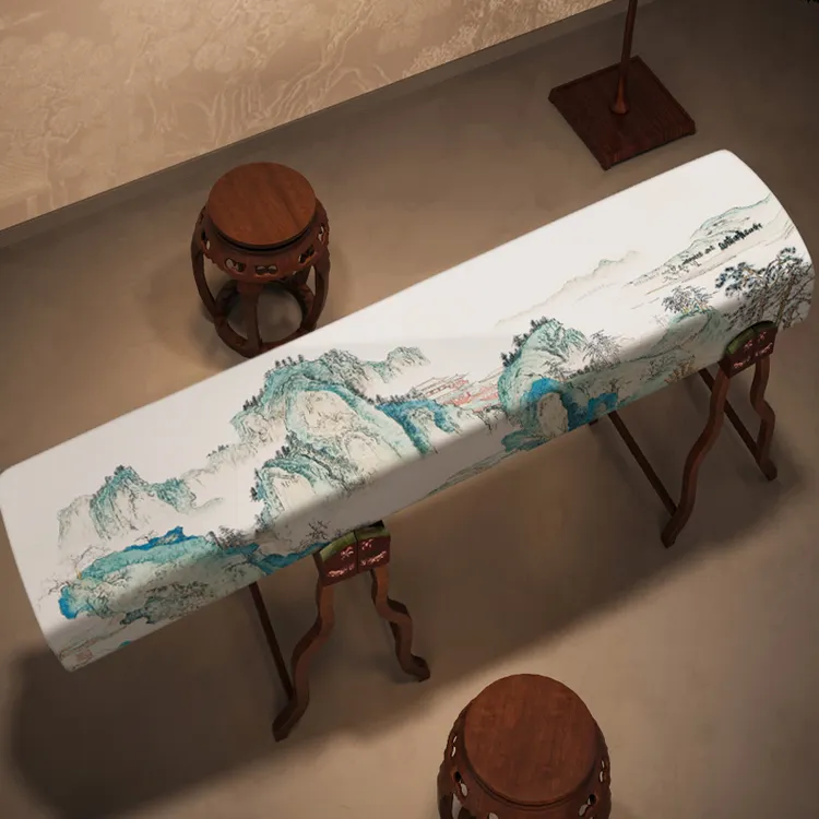 古筝防尘罩中国风轻奢高端专用全包加厚新中式家用保护套古琴盖布