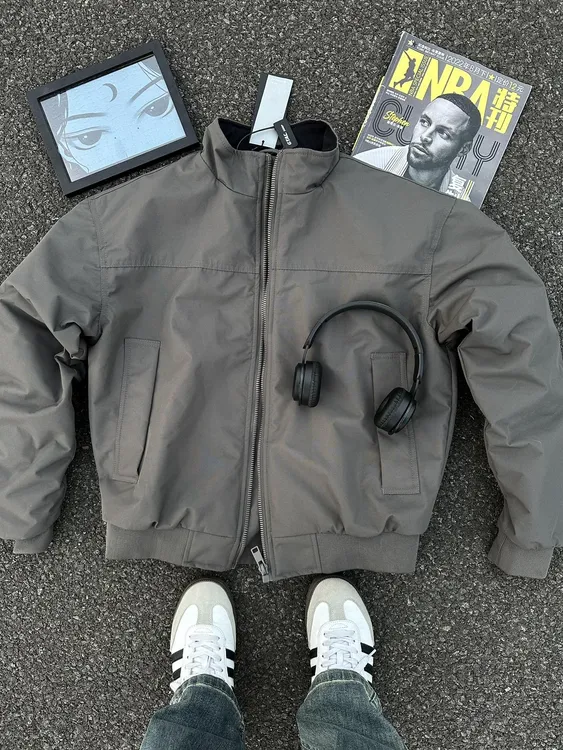 美式三防教练夹克棉服男冬季硬汉穿搭工装外套短款防水飞行棒球服