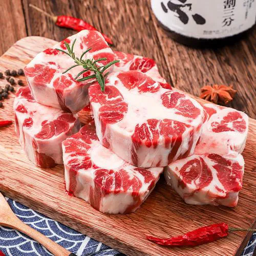 宁夏清真小公牛牛尾，新鲜现切新鲜真空包装，