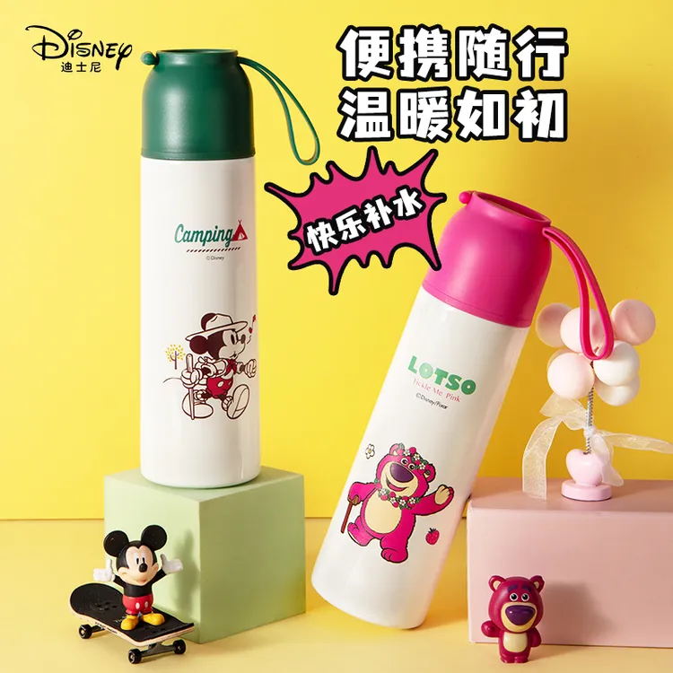 Disney/迪士尼儿童保温杯母婴级3-6上学健康安全长效可爱保温水杯