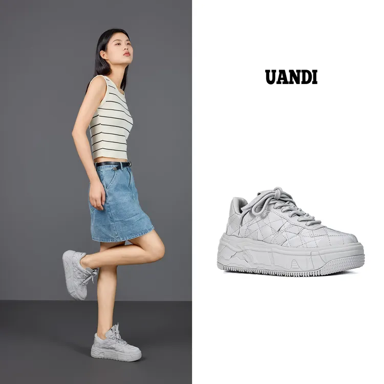 uandi25秋冬四季运动休闲潮流百搭明星同款运动鞋厚底板鞋情侣款