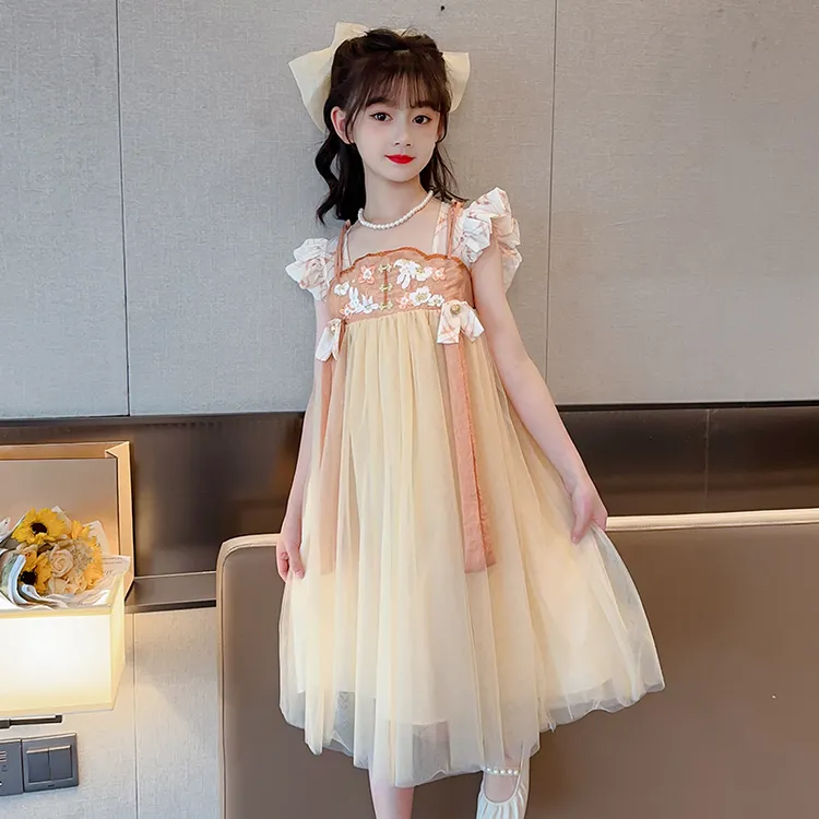 汉服女童夏款儿童古风超仙襦裙中国风2025新款夏装女款古装连衣裙