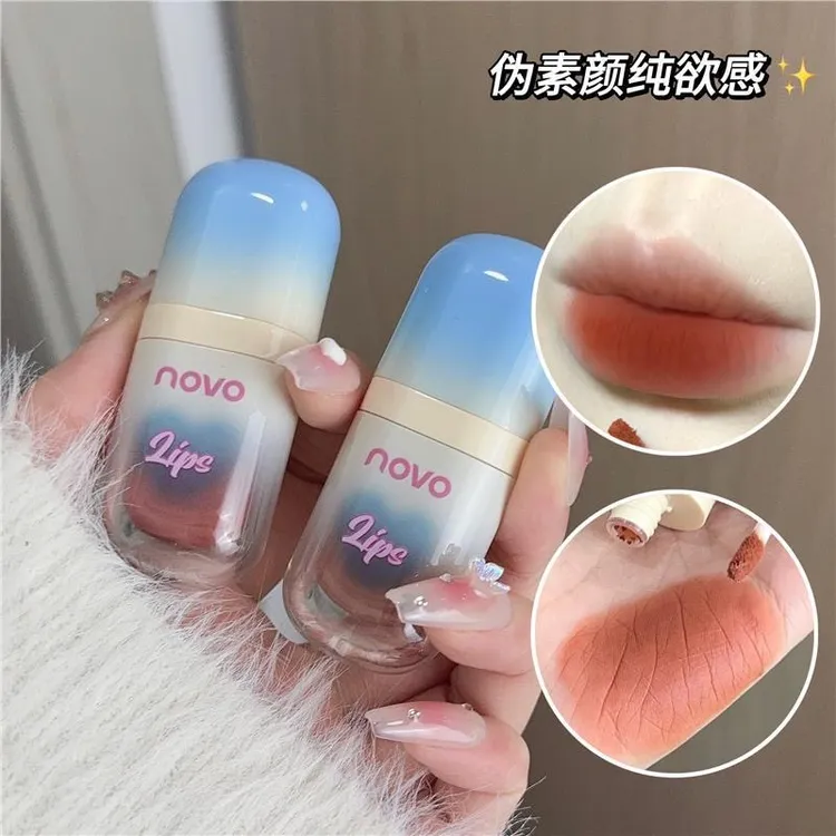 novo纯欲唇泥雾面哑光丝绒唇釉不掉色不沾杯口红唇彩学生平价小众
