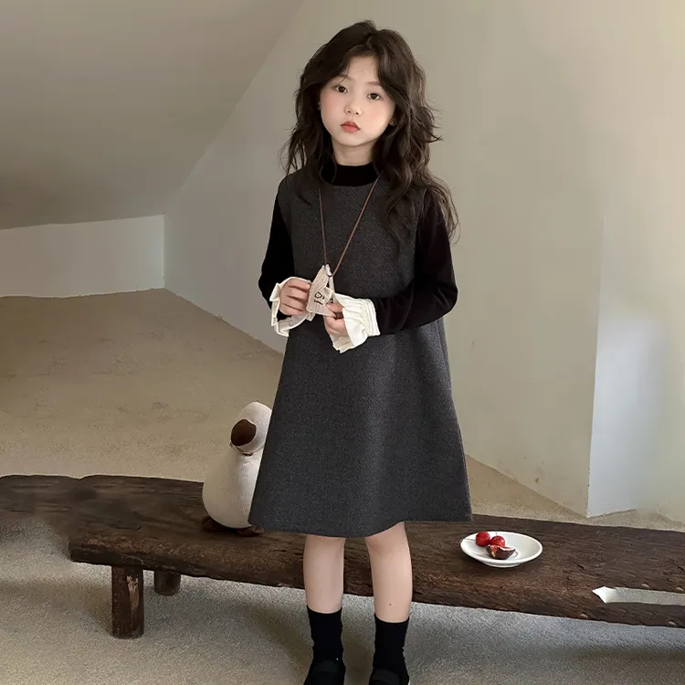 7儿童4女童秋装5连衣裙2025新款公主裙子春秋网红洋气6岁女孩套装