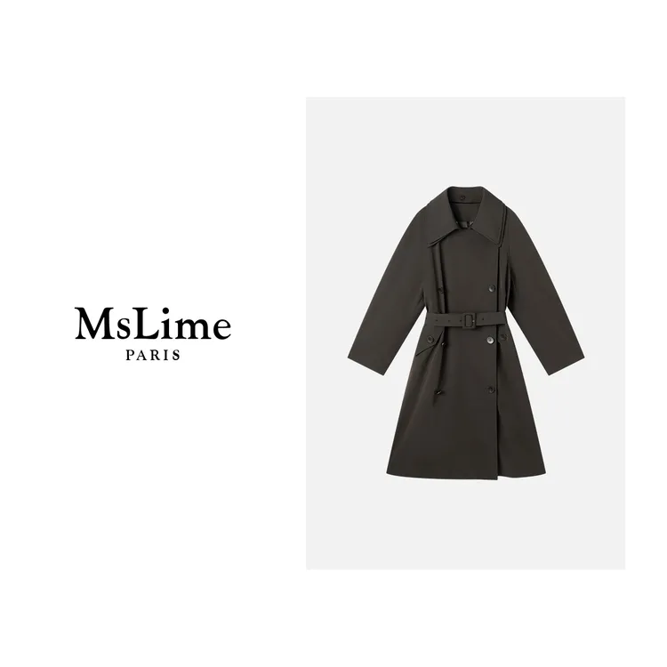 王嬛嬛MsLime25年新款时尚休闲气质百搭风衣HC2C1889