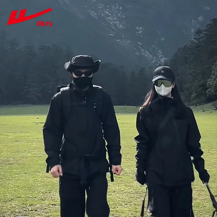 回力外套男秋冬款防风防水三合一冲锋夹克可拆卸户外爬山运男装