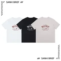 夏季新款原创设计卡通印花短袖t恤男女同款休闲纯棉宽松圆领上衣