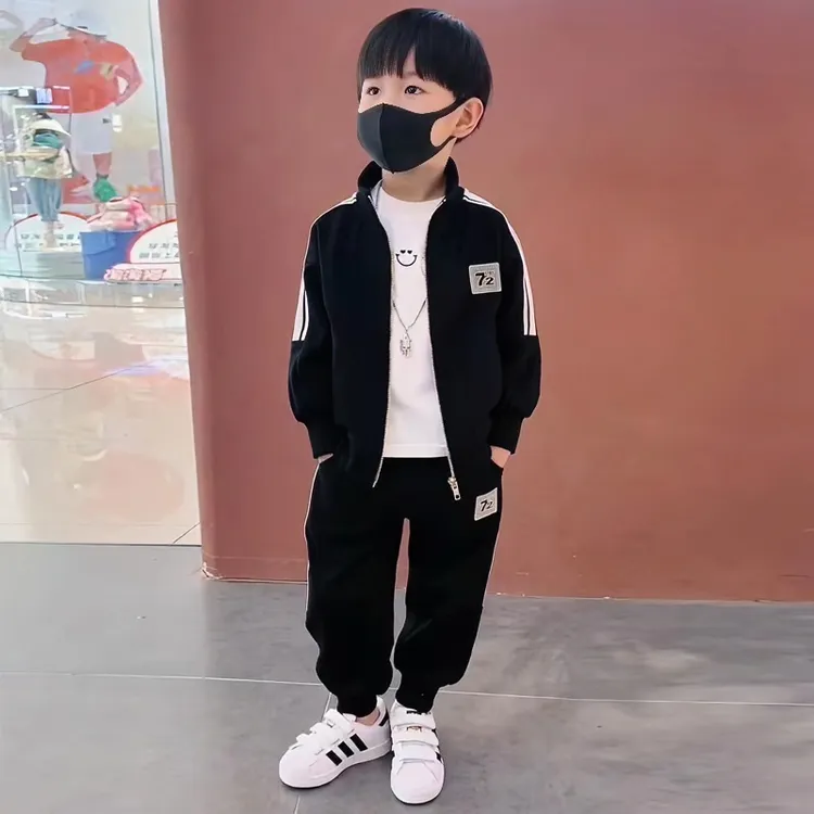 童装男童套装中大童新款韩版运动休闲儿童洋气男童春秋运动套装