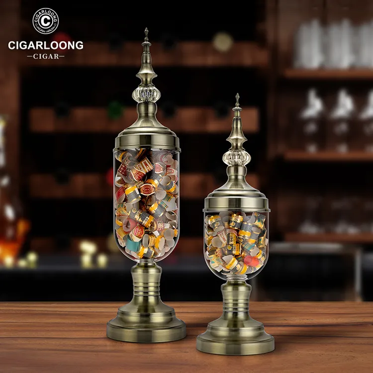 CIGARLOONG茄龙雪茄标收纳专用瓶欧式雪茄专用雪茄收纳瓶家用摆件