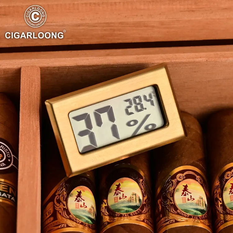 CIGARLOONG茄龍迷你家用室内测量雪茄柜电子温湿度计雪茄雪茄工具