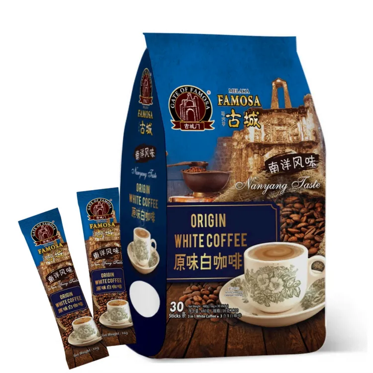 【泰后甄品】原味三合一马来西亚速溶白咖啡480克30条*16克