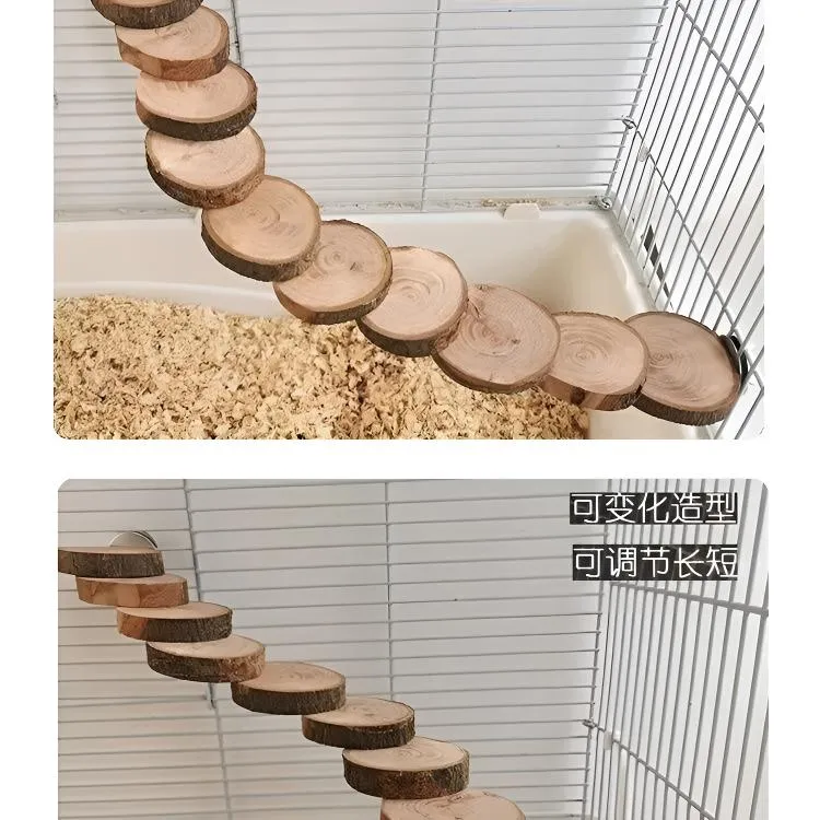 宠物云阶梯跳台吊桥蜜袋楼梯鹦鹉鼯龙龙猫磨牙仓鼠松鼠玩具用品