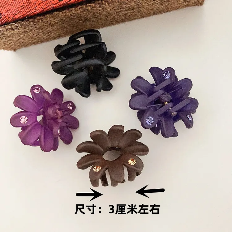 丸子头菊花小抓夹高马尾固定神器发夹后脑勺发夹头饰