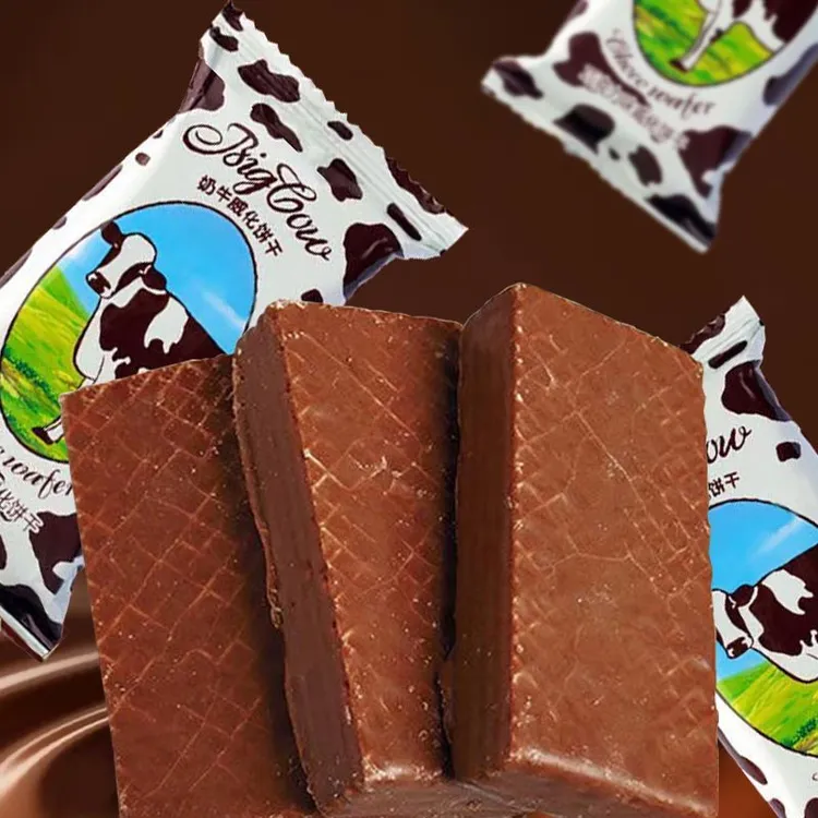奶牛巧克力饼干火鸡面酱夹心饼干俄罗斯风味牛奶办公室休闲炒米粉