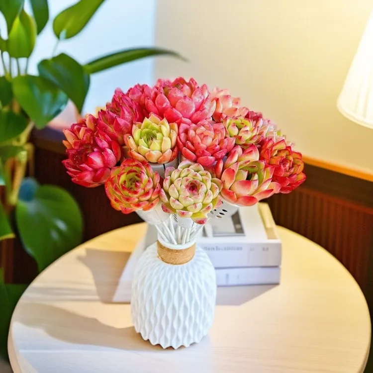 无土多肉花束组合(20支