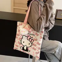 Hellokitty帆布包挎包手提包女时尚百搭印花卡通有玩偶  KT8888