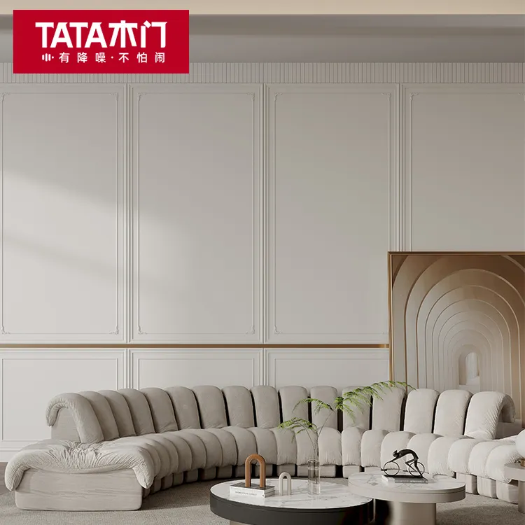 TATA木门全屋定制莫奈系列背景墙挂板法式护墙板油漆装饰板挂板
