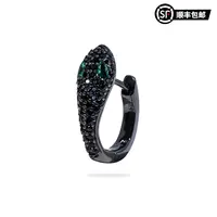 WIC S925银蛇院黑绿蛇形百搭男女耳环ES011