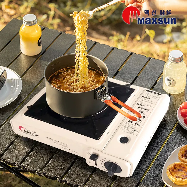 脉鲜MS2000白色卡式炉户外露营卡斯便携式卡式炉耐用电子打火