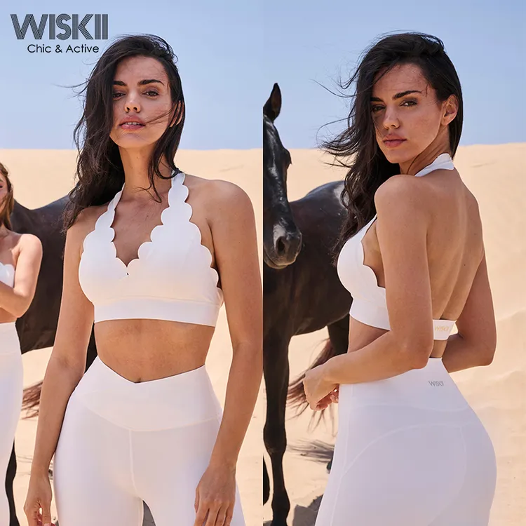WISKII夏季健身瑜伽背心聚拢紧身运动内衣户外上衣女WS366