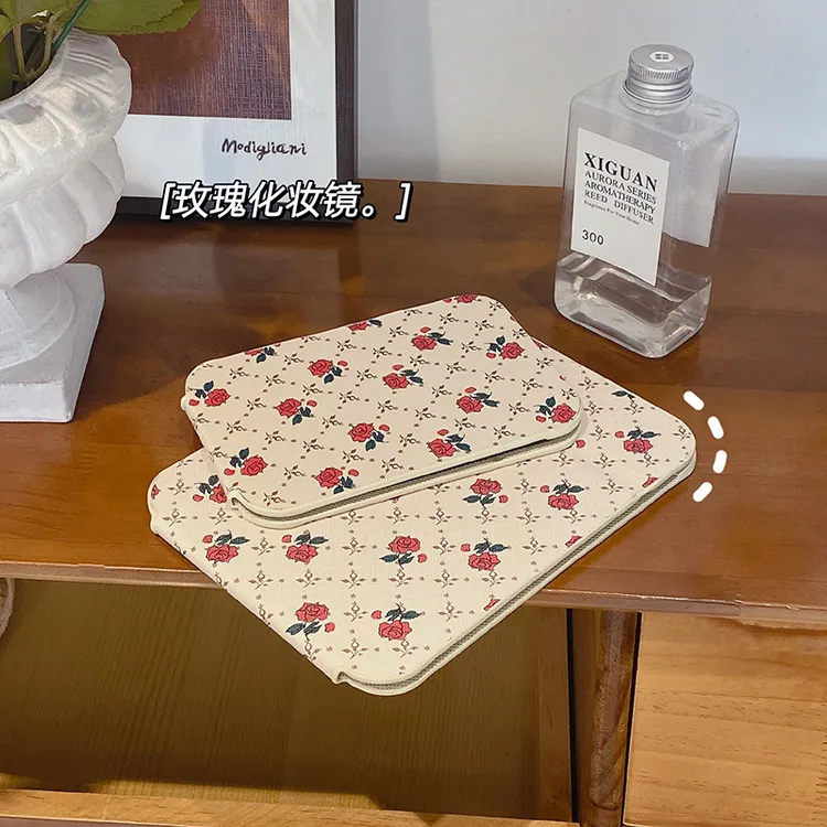 镜子化妆镜折叠便携小镜子学生宿舍台式桌面梳妆镜网红美妆镜复古
