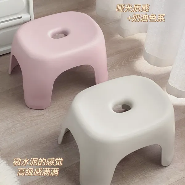 加厚小凳子塑料椅子穿鞋凳成人圆凳换鞋凳家用小板凳儿童矮凳沙发