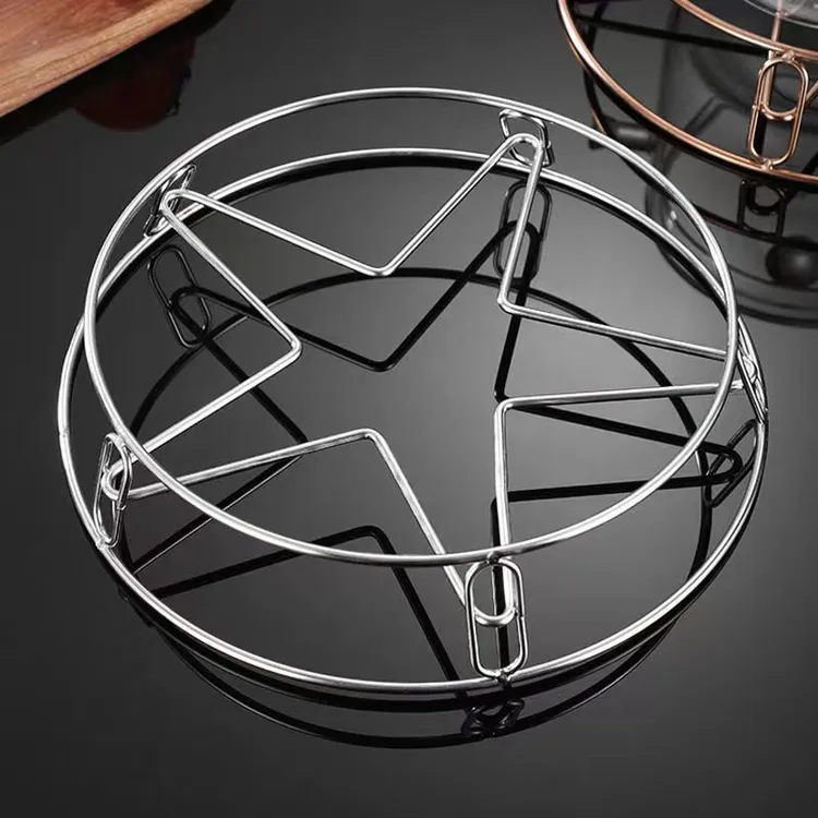 加粗实心304不锈钢锅架子多功能锅架蒸架砂锅炒锅垫子隔热防烫架