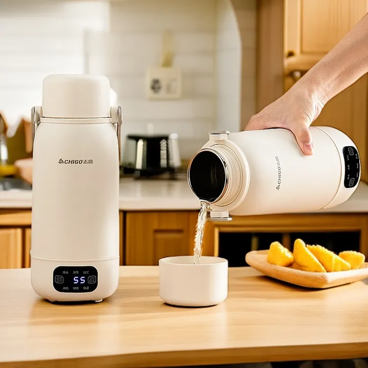 便携式烧水壶电热烧水杯旅行宿舍迷你小型保温恒温一体加热开水杯