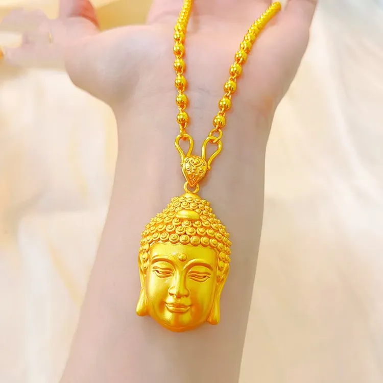 铜合金项链 【新中式卡4珠珠链搭配大佛头】门店同款如来佛本命佛