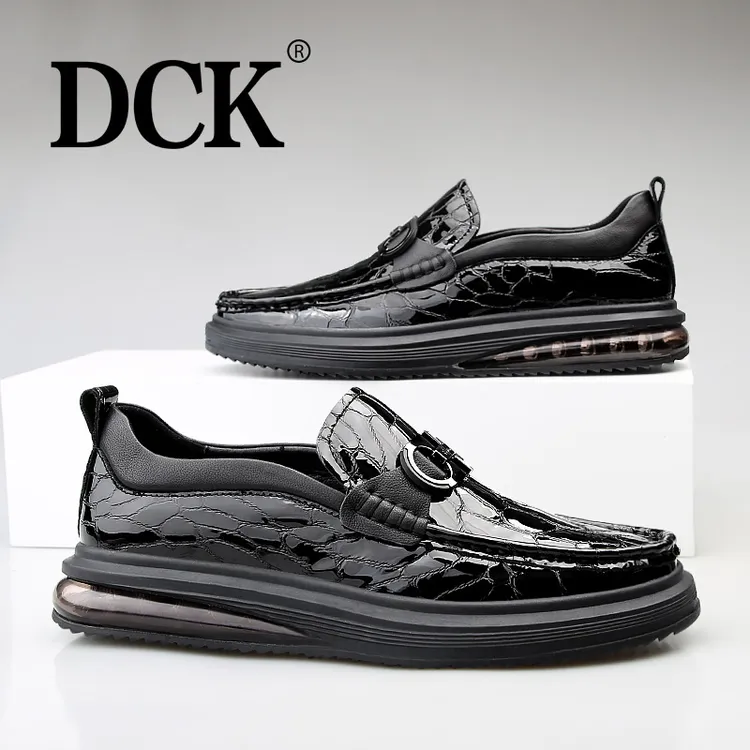 DCK豆豆鞋休闲男皮鞋男士透气舒适时尚夏日穿搭观赛搭子高能感