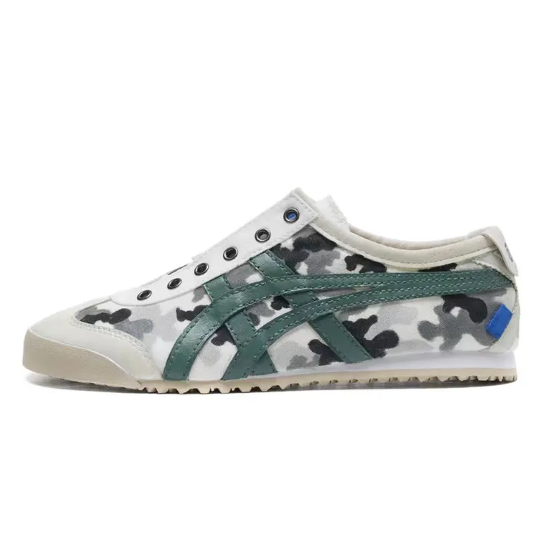 Onitsuka Tiger/鬼塚虎男士时尚潮流一脚蹬低帮鞋涂鸦手绘定制鞋
