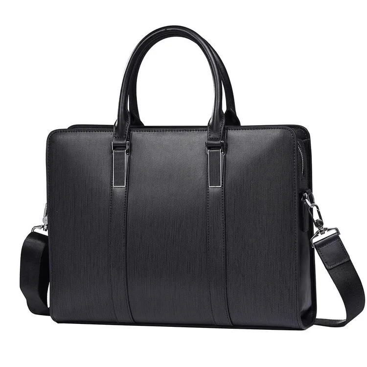 公文包男真皮高级感高端商务电脑包牛皮男包手提包大容量公务员