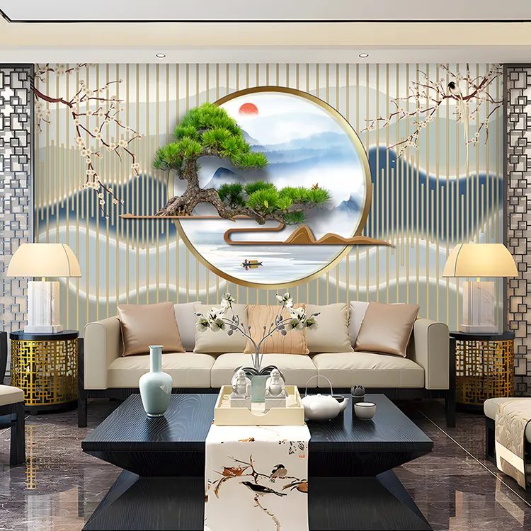 可全屋定制客厅卧室壁画背景墙壁纸无缝整张壁纸壁布壁画墙布家装