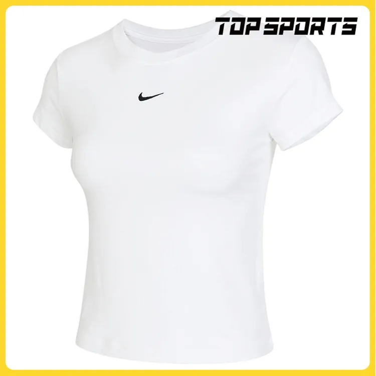 NIKE耐克女高能感AS W NSW NK CHLL KNT MDCRP无领短袖FV5509-100