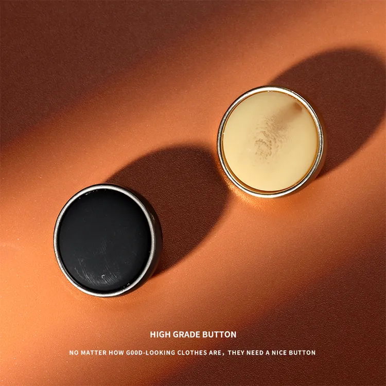 黑色西装扣子圆形高端男衣服外套纽扣装饰百搭女毛衣钮扣配件高档