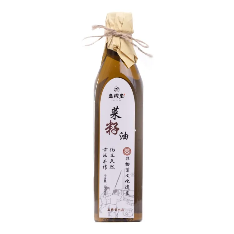 盛榨堂传统手工古法 木榨菜籽油  500ML 营养 压榨 纯正 食用精选