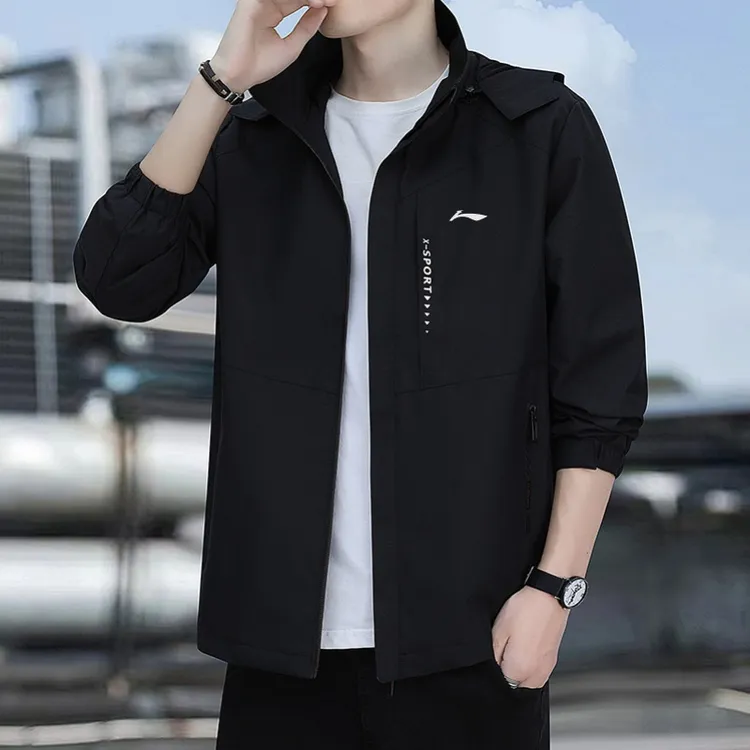 国货品牌可拆卸帽男士夹克秋冬季新款户外运动休闲宽松冲锋衣外套