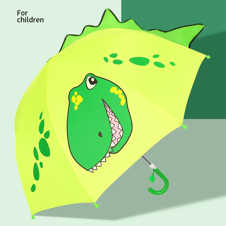 可爱立体卡通儿童雨伞女幼儿园长柄超轻男小孩童宝宝安全小伞3岁