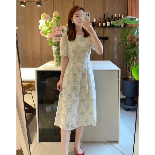 ROBELLE夏季新款小清新连衣裙法式复古碎花小众初恋显瘦裙子2