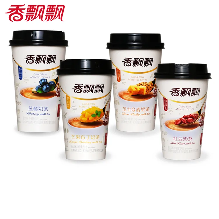 香飘飘奶茶好料3杯组合红豆蓝莓芒果芝士下午茶代餐杯装奶茶送礼