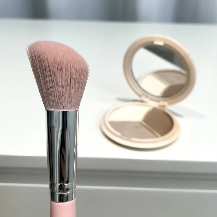 斜角侧脸修容刷腮红大号阴影刷细软毛贴合脸部轮廓侧脸化妆腮红刷