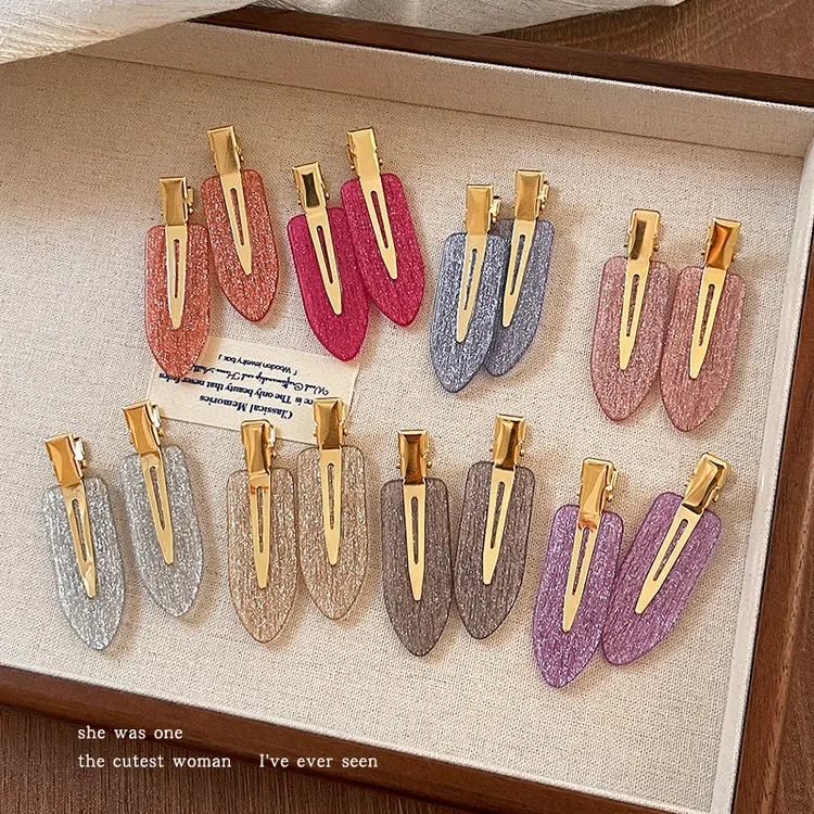 星空细闪无痕夹发夹女2025新款高端韩系温柔发卡日常外出夹子头饰