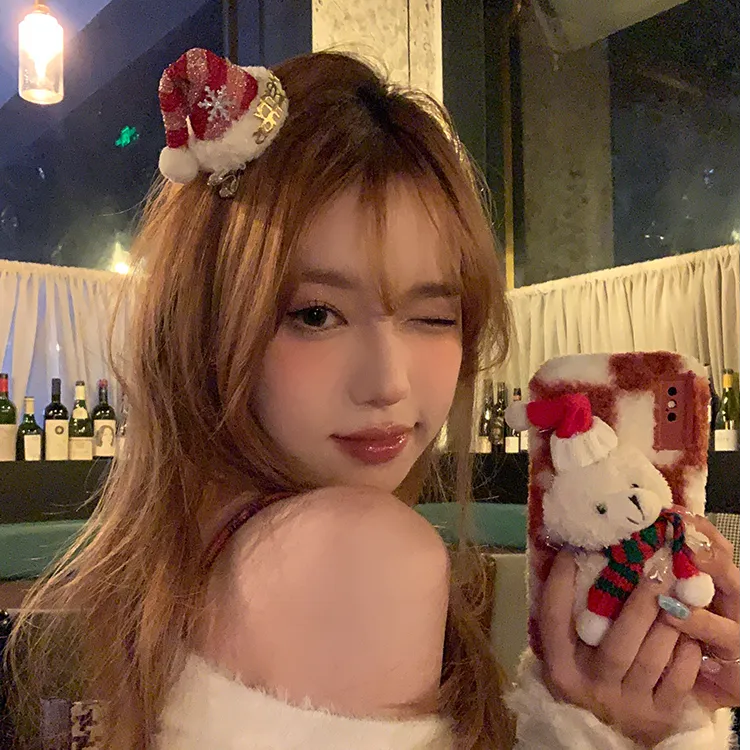 圣诞节帽子发箍发夹头饰女2025新款cos装扮配饰品甜美发卡发饰品