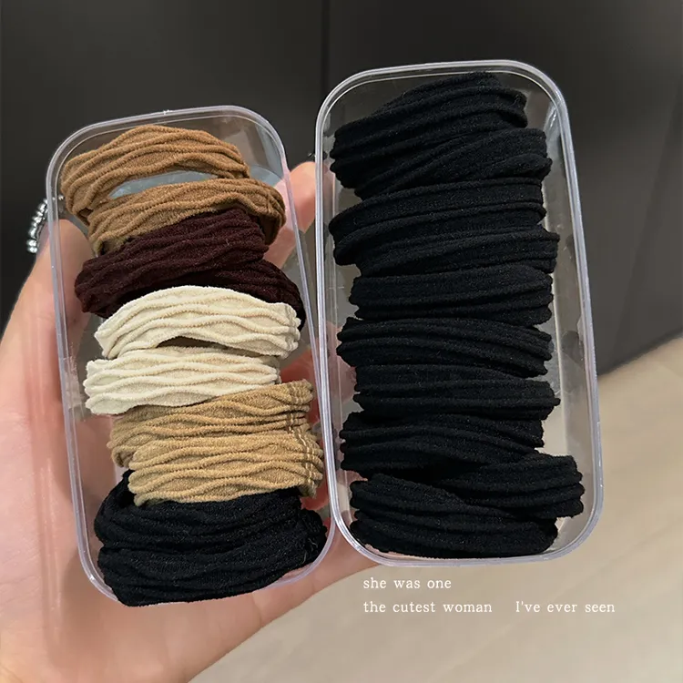 高马尾发绳高弹力耐用橡皮筋女扎头发圈2026新款高端百搭头绳头饰商品图