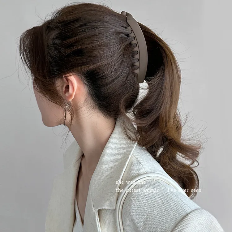 适合发量多带齿香蕉夹竖夹马尾发夹女2025新款小号后脑勺夹子头饰