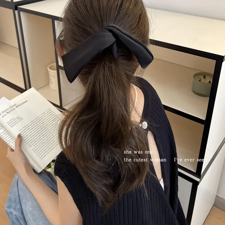 兔耳朵抓夹女香蕉夹高级感韩系轻奢风后脑勺气质竖夹马尾发夹头饰